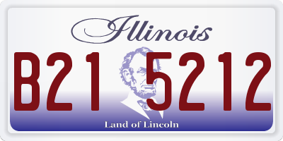IL license plate B215212