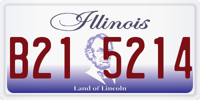 IL license plate B215214