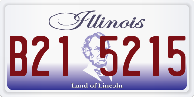 IL license plate B215215
