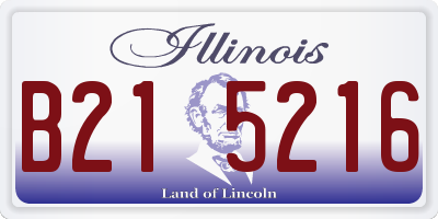 IL license plate B215216
