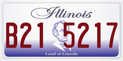 IL license plate B215217