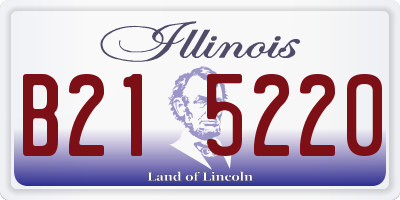IL license plate B215220