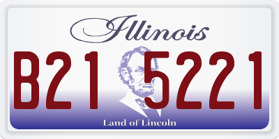 IL license plate B215221