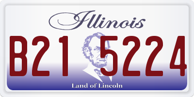 IL license plate B215224