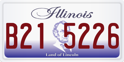 IL license plate B215226