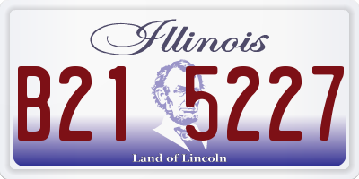 IL license plate B215227