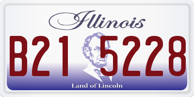 IL license plate B215228