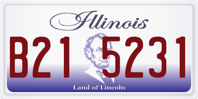 IL license plate B215231