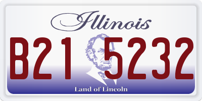IL license plate B215232