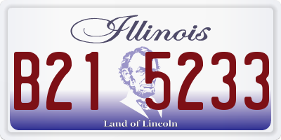 IL license plate B215233