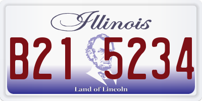 IL license plate B215234