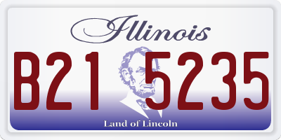 IL license plate B215235