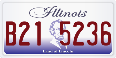 IL license plate B215236
