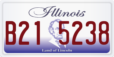 IL license plate B215238