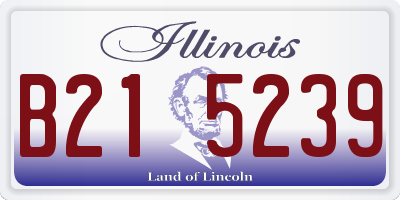 IL license plate B215239