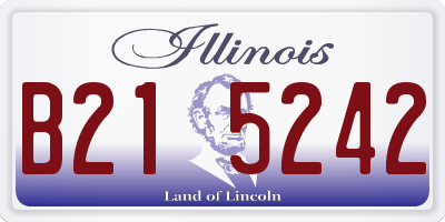 IL license plate B215242