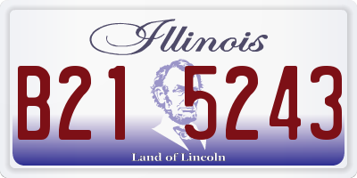 IL license plate B215243