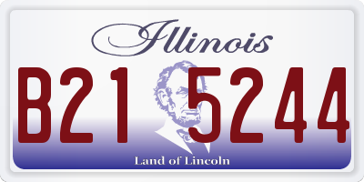 IL license plate B215244