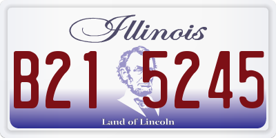 IL license plate B215245