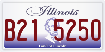 IL license plate B215250