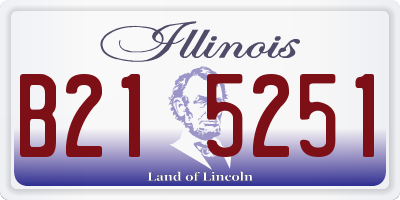 IL license plate B215251