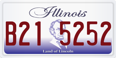 IL license plate B215252