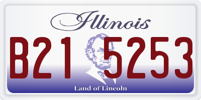 IL license plate B215253