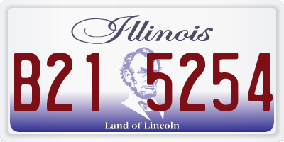 IL license plate B215254