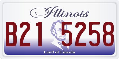 IL license plate B215258
