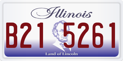 IL license plate B215261
