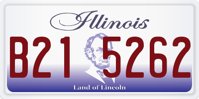 IL license plate B215262