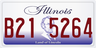 IL license plate B215264