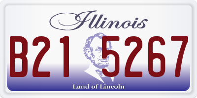 IL license plate B215267