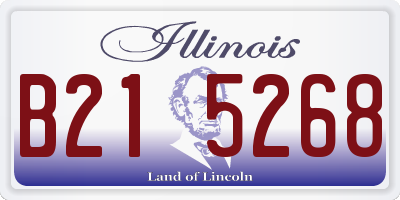 IL license plate B215268