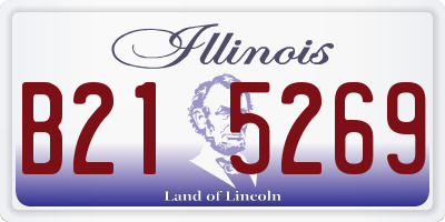 IL license plate B215269