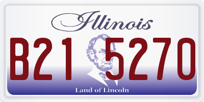 IL license plate B215270
