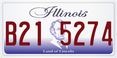 IL license plate B215274