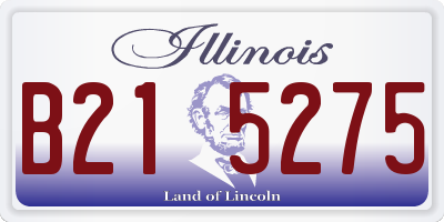 IL license plate B215275