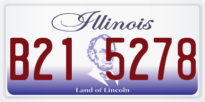 IL license plate B215278
