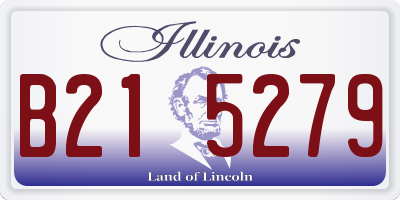 IL license plate B215279