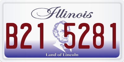 IL license plate B215281