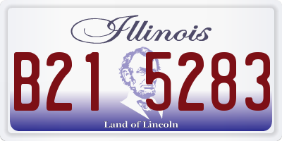 IL license plate B215283