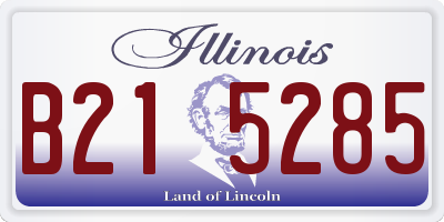 IL license plate B215285