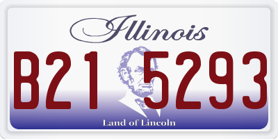 IL license plate B215293
