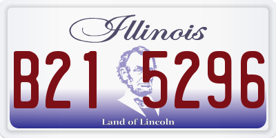 IL license plate B215296