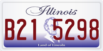 IL license plate B215298