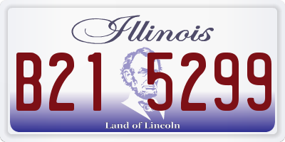 IL license plate B215299