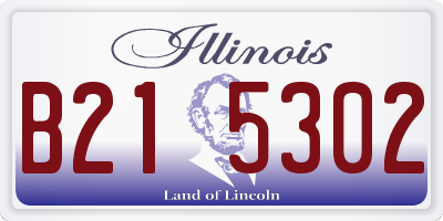 IL license plate B215302