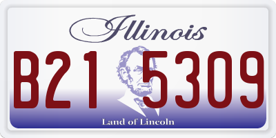IL license plate B215309