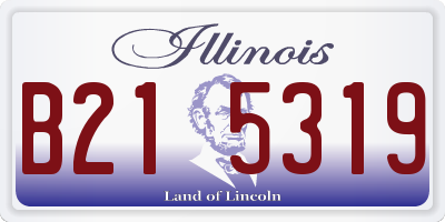 IL license plate B215319